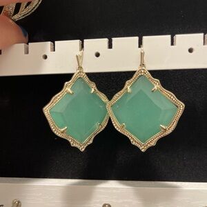 Kendra Scott Gold and Teal Earrings